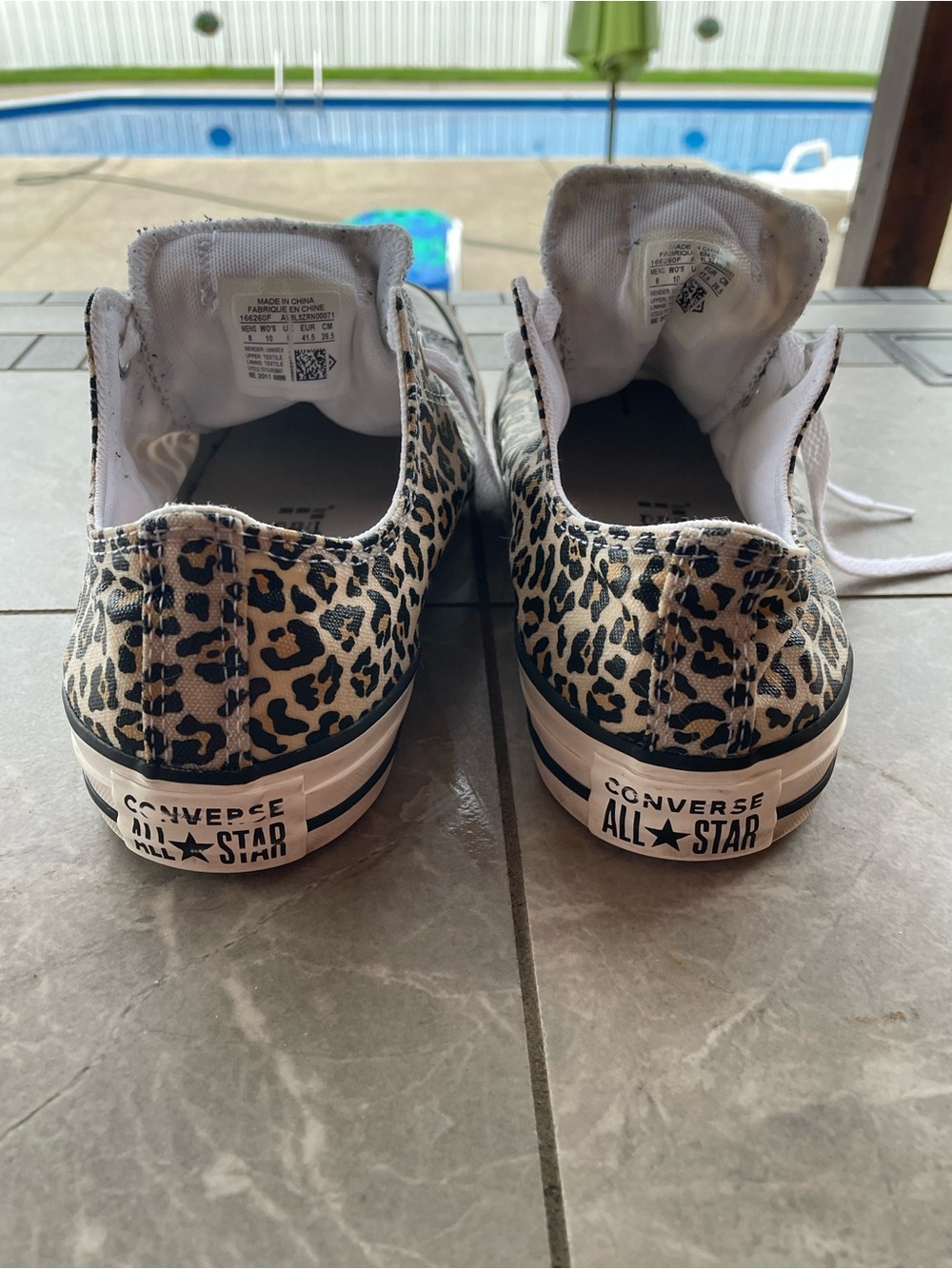 Leopard Converse. EUC Size 10. - Picture 3 of 9